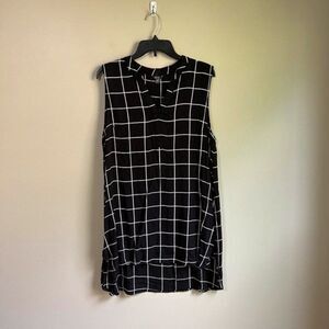Kaktus XL black and white dress tunic